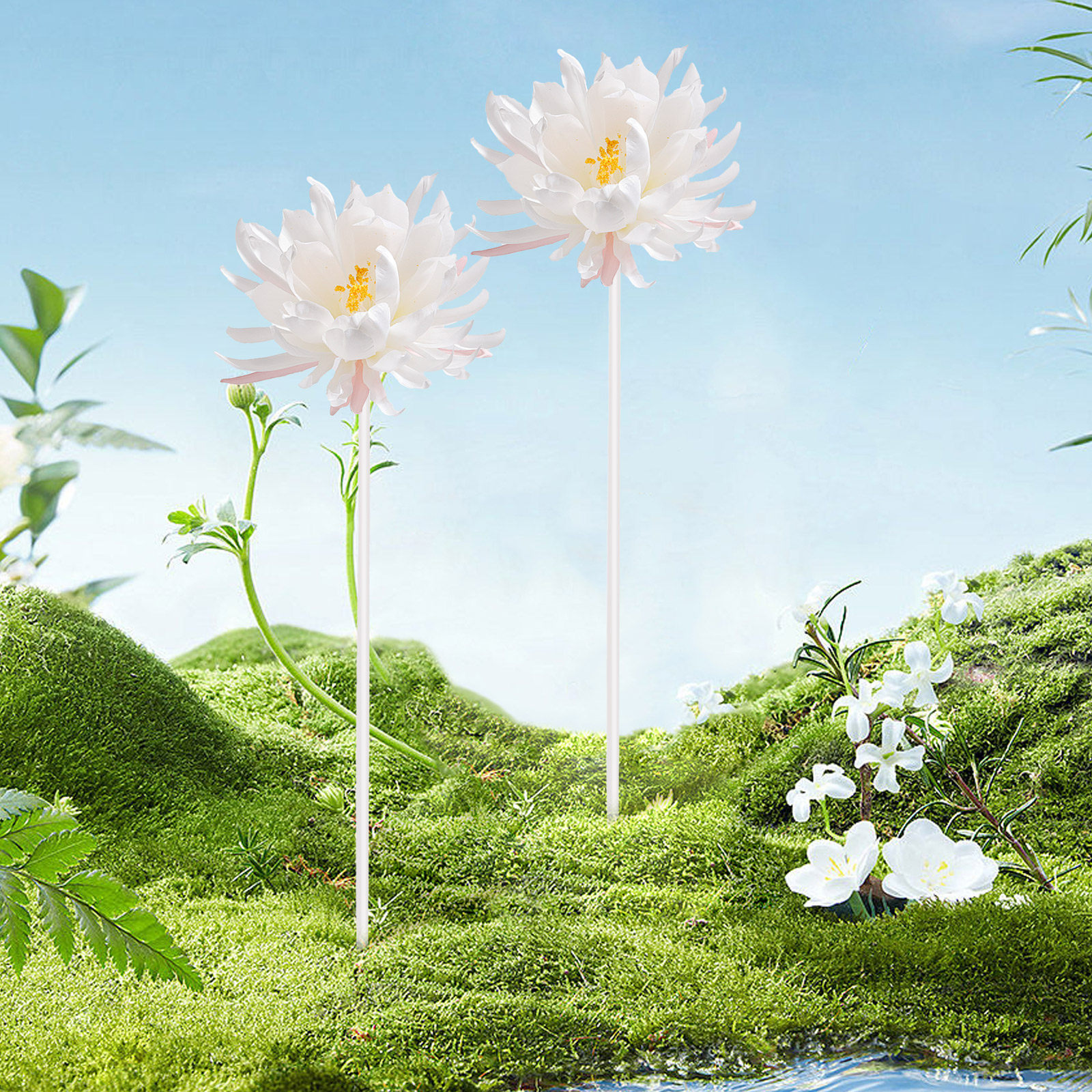 Wire Stem Florist - 40Pcs Iron Floral Wires DIY Flower