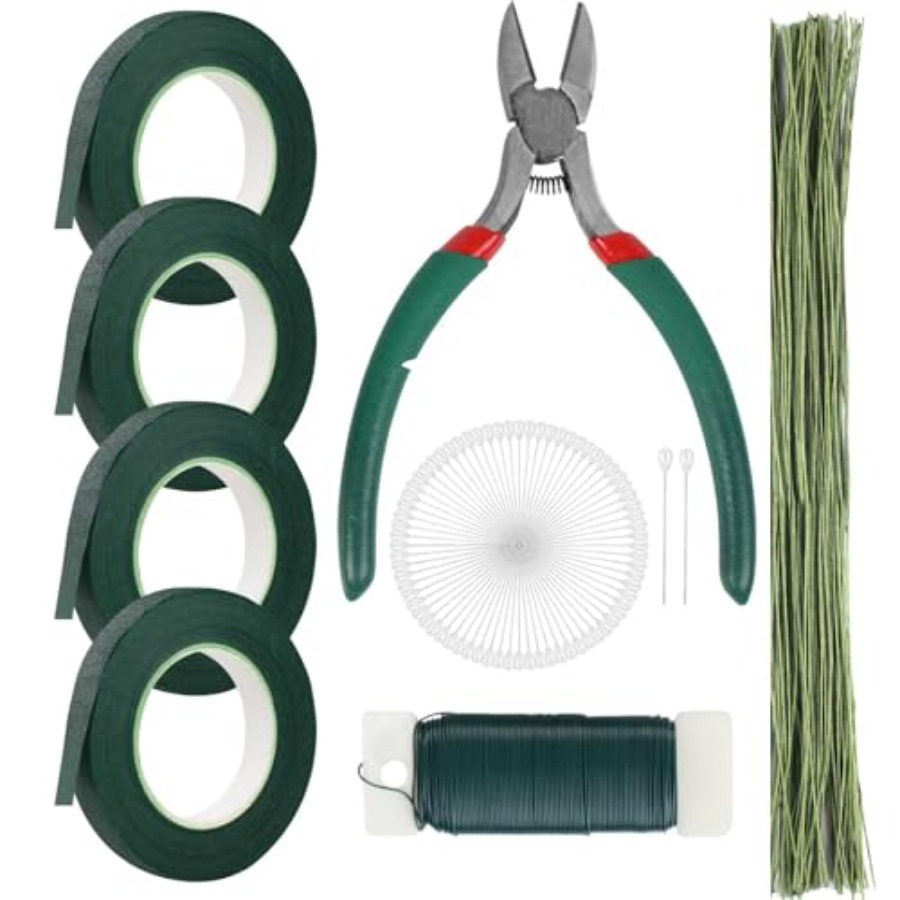 Floral Arrangement Kit with Gr - Wire Stem Florist recension och pris